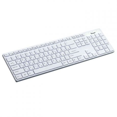 Клавиатура SmartBuy SBK-204 Slim USB, White мультимедийная