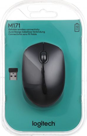Мышь Logitech M171, Black беспроводная
