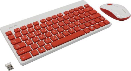 Комплект мышь + клавиатура SmartBuy SBC-220349AG-RW, Red White