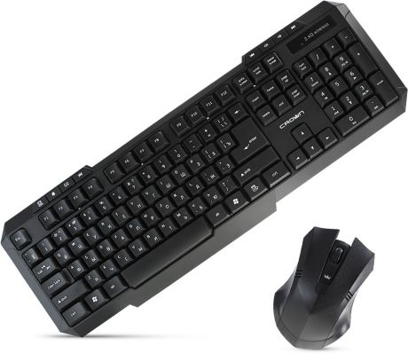 Комплект мышь + клавиатура Crown Micro CMMK-953W, Black