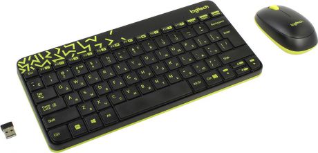 Logitech Wireless Desktop MK240 Nano, Black клавиатура + мышь
