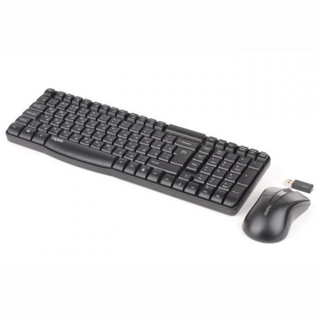 Комплект мышь + клавиатура RAPOO X1800, Black