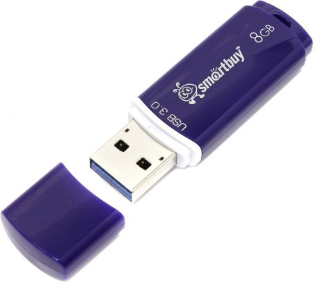SmartBuy Crown 3.0 8GB, Blue USB-накопитель
