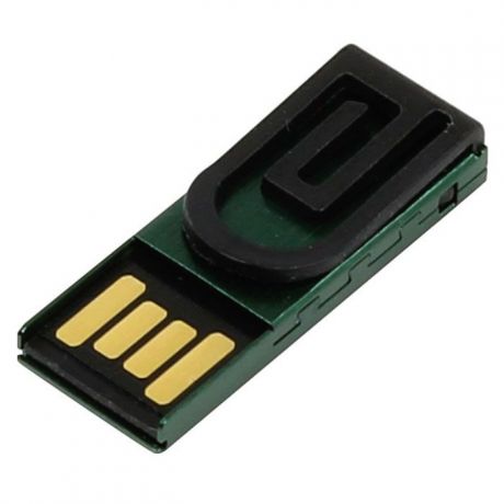 Iconik Зажим 8GB, Green USB-накопитель (под логотип)