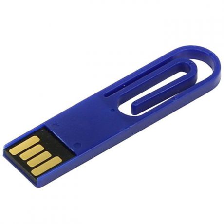 Iconik Скрепка 8GB, Blue USB-накопитель (под логотип)