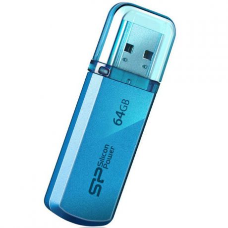 Silicon Power Helios 101 64GB, Blue USB-накопитель