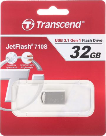Transcend JetFlash 710 32GB, Silver USB-накопитель