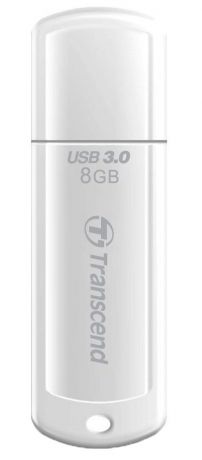 Transcend JetFlash 730 8GB, White USB-накопитель
