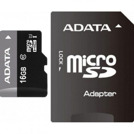 ADATA Premier microSDHC 16GB Class 10 UHS-I карта памяти + адаптер