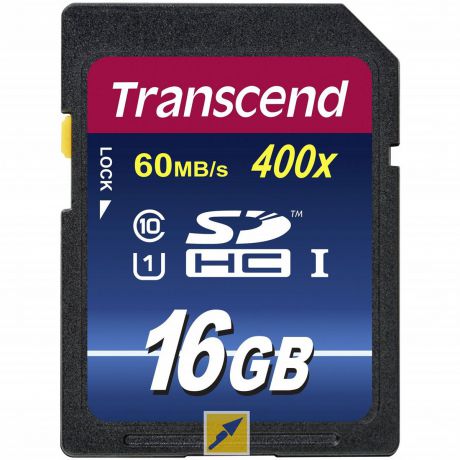 Transcend SDHC Class 10 UHS-I 400x 16GB карта памяти