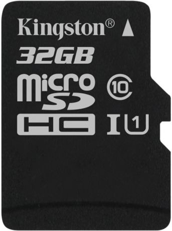 Kingston microSDHC Canvas Select 80R CL10 UHS-ISP 32GB карта памяти без адаптера