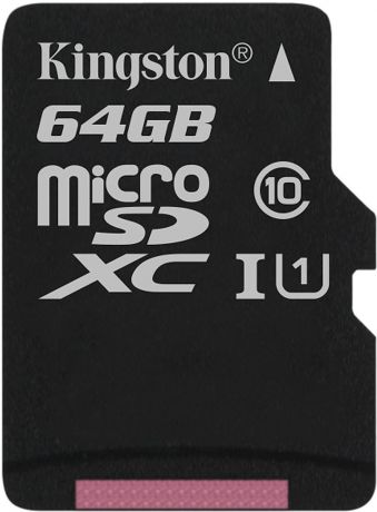 Kingston microSDXC Canvas Select 80R CL10 UHS-ISP 64GB карта памяти без адаптера