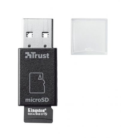 Trust High Speed Micro-SD Card Reader USB 3.0, Black картридер