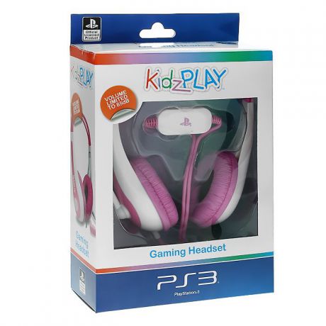 Детская игровая стерео гарнитура Kidz Play для PS3 (розовая)
