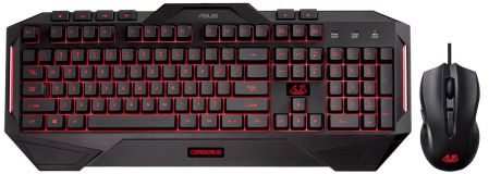 Комплект игровая мышь + клавиатура ASUS Cerberus Combo 90YH0141-B2RA00, Black
