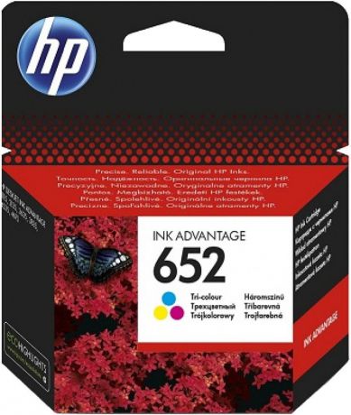 Картридж HP 652 (F6V24AE), голубой, пурпурный, желтый