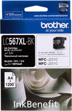 Brother LC567XLBK, Black картридж для Brother MFC-J2310/MFC-J2510