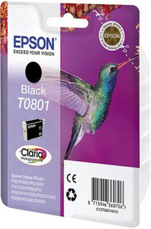 Картридж Epson T0801 (C13T08014011), черный