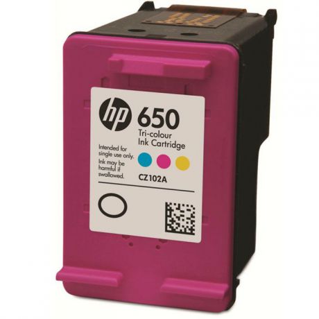 Картридж HP 650 (CZ102AE), голубой, пурпурный, желтый