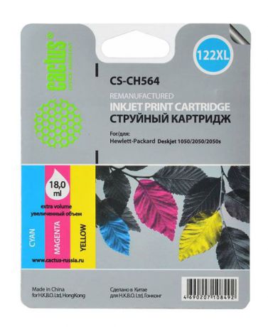Cactus CS-CH564, Color струйный картридж для HP DeskJet 1050/2050/2050s