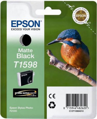 Картридж Epson T1598 (C13T15984010), черный матовый