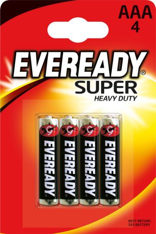 Батарейка Eveready "Super", тип AAA, 1,5V, 4 шт