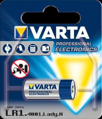 Батарейка Varta "Professional Electronics", тип LR 1, 1,5В, 1 шт