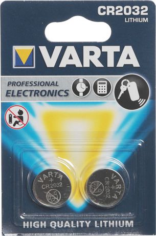 Батарейка Varta "Professional Electronics", тип CR2032, 3В, 2 шт