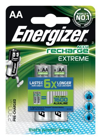 Батарейка Energizer "Extreme", тип AA, 1,2 V, 2 шт