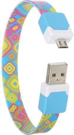 DVTech CB135 multicolor, Light Blue кабель USB-micro USB 2.0 25 см