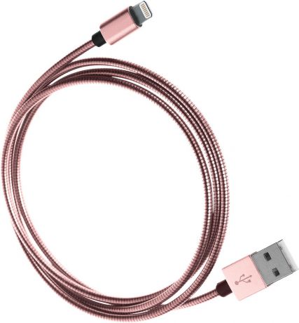 Qumo Lightning-USB MFI, Rose Gold кабель (1 м)
