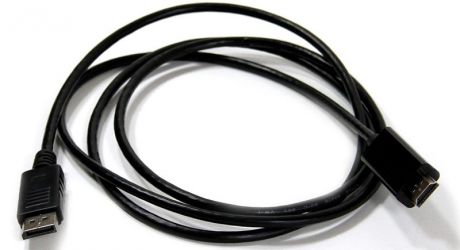 VCOM CG494-B, Black кабель-переходник DisplayPort M-HDMI M (1,8 м)