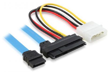 GCR GC-ST303, Blue Black Yellow комплект кабелей SATA / SAS / Molex 4pin