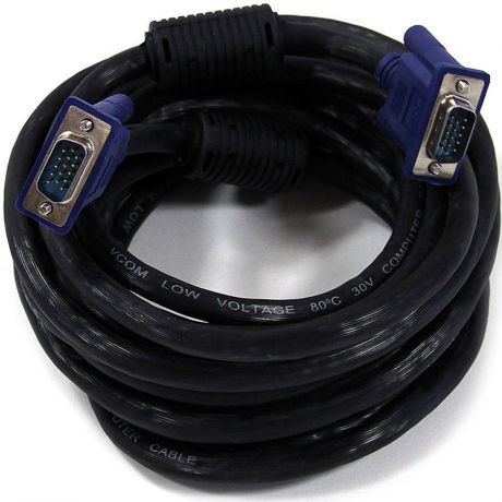 VCOM VVG6448-5M, Black кабель VGA 15M/15M (5 м)