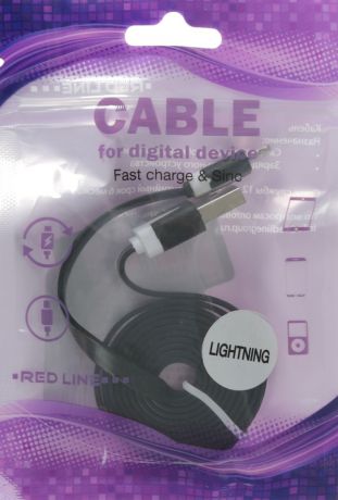 Red Line, Black кабель Lightning-USB (1 м)