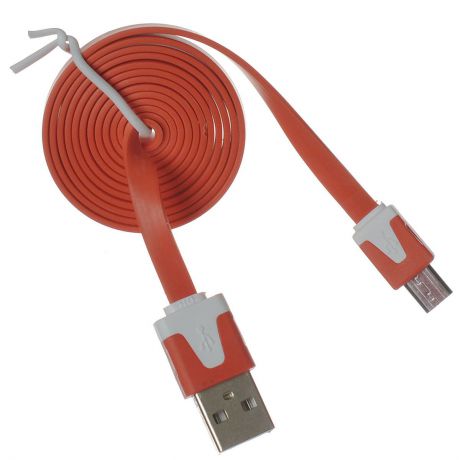 Liberty Project Micro-USB дата-кабель плоский узкий, Orange