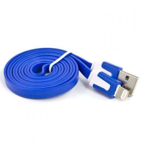 Liberty Project дата-кабель Apple Lightning плоский узкий, Blue (европакет)