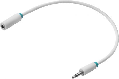 Greenconnect GCR-STM1662-1.0m White кабель-удлинитель jack 3,5mm - jack 3,5mm (1 м)