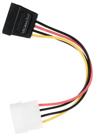 Cablexpert CC-SATA-PS кабель питания SATA molex 4pin/sata 15pin (0,15 м)