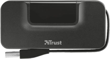 Trust Oila 4 Port USB 2.0, Black USB-разветвитель