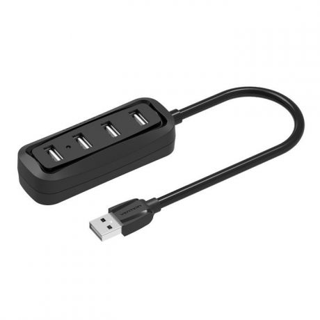 Vention VAS-J43-B015, Black концентратор USB 2.0 на 4 порта