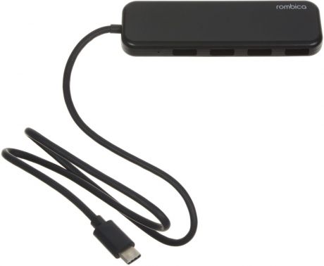 Rombica Type-C Hub, Black USB-концентратор