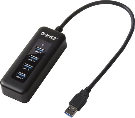 Orico U3R1H4 USB-концентратор, Black