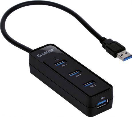 Orico W5PH4-U3, Black USB-концентратор