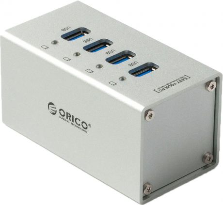 Orico A3H4, Silver USB-концентратор