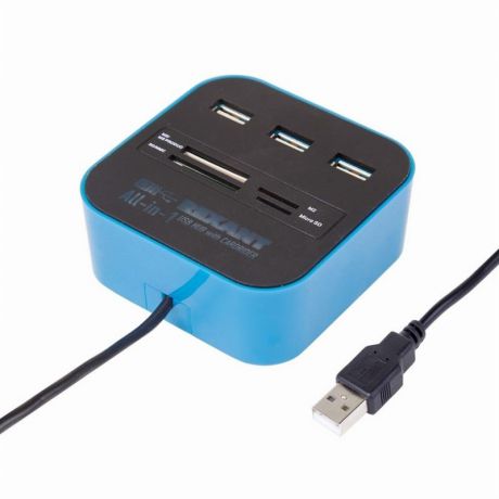 USB-концентратор Rexant 18-4121, Blue