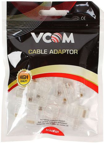 VCOM VNA2200-1/20 коннектор RJ-45 8P8C, 20 шт