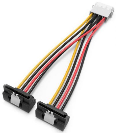 Vention MOLEX 4pin M/SATA 15pin F, Black кабель-переходник (0.15 м)