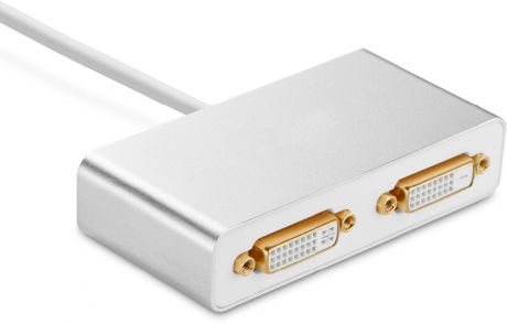 Greenconnect GC- U32DVI2, White профессиональный мультимедиа конвертер USB 3.0 -> DVI 24+5F / DVI 24+5F (0,15 м)