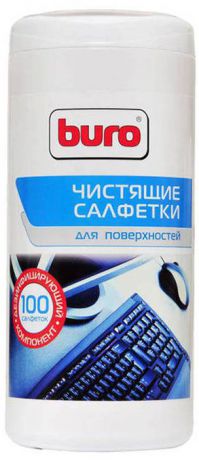 Салфетки чистящие для поверхностей Buro BU-Tsurface, 100 шт